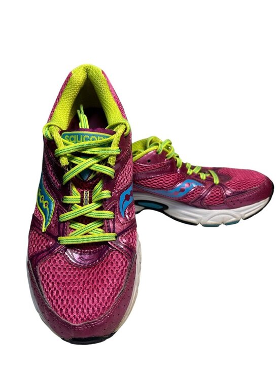 Saucony Shoes - Saucony Cohesion 6 Women’s Athletic Running Shoes Pink/Yellow Size 8